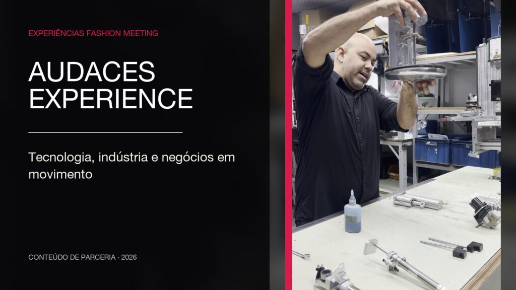 Demonstração de tecnologia durante a Audaces Experience, em Florianópolis