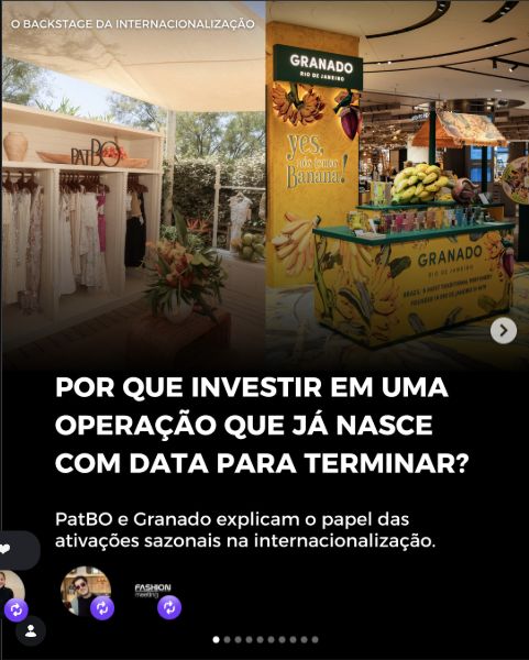 PatBO e Granado em ativações sazonais internacionais