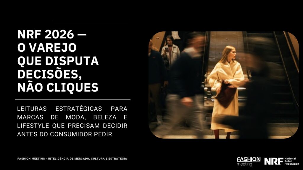 Capa do Report NRF 2026 — O varejo que disputa decisões, não cliques